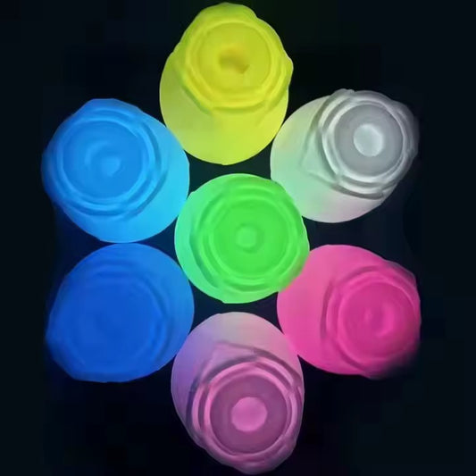Glow-in-the-Dark Rose Suction Vibrator – 10 Powerful Modes of Pleasure