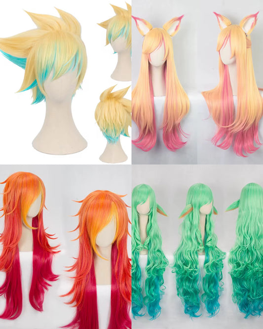 LOL Star Guardian Wig Cosplay League of Leagends Anime Miss Fortune Soraka Syndra Wig wig