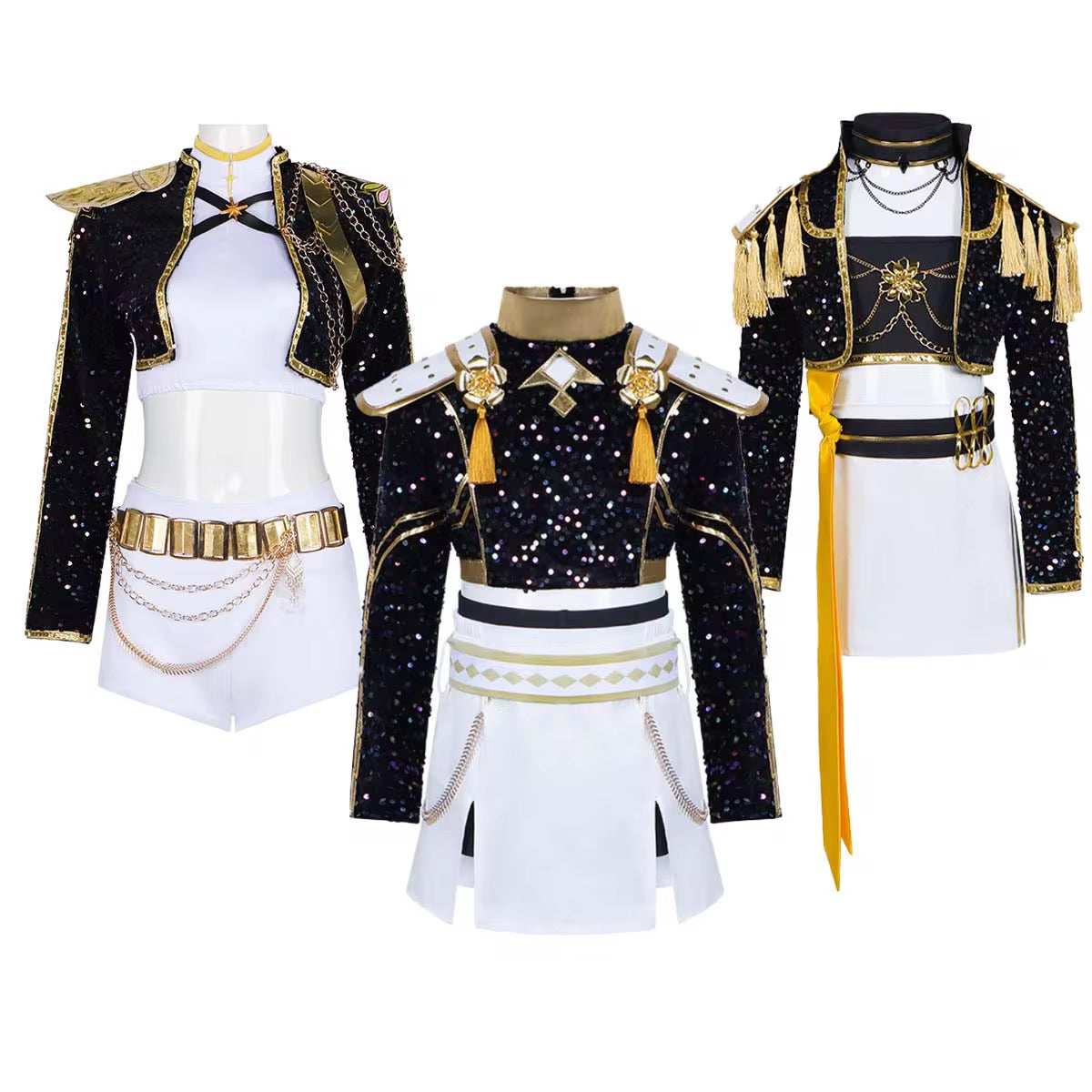 Full Kpop female characters costume with wig for adult woman