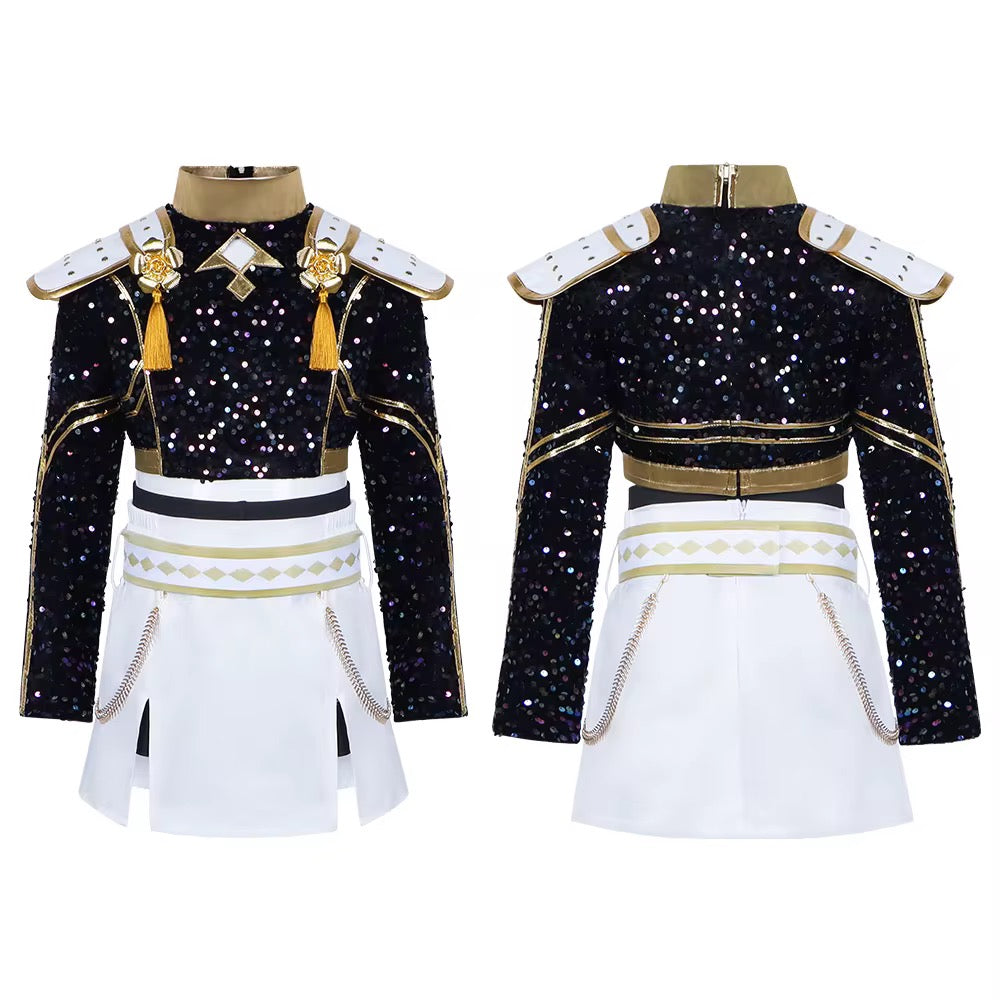 Full Kpop female characters costume with wig for adult woman