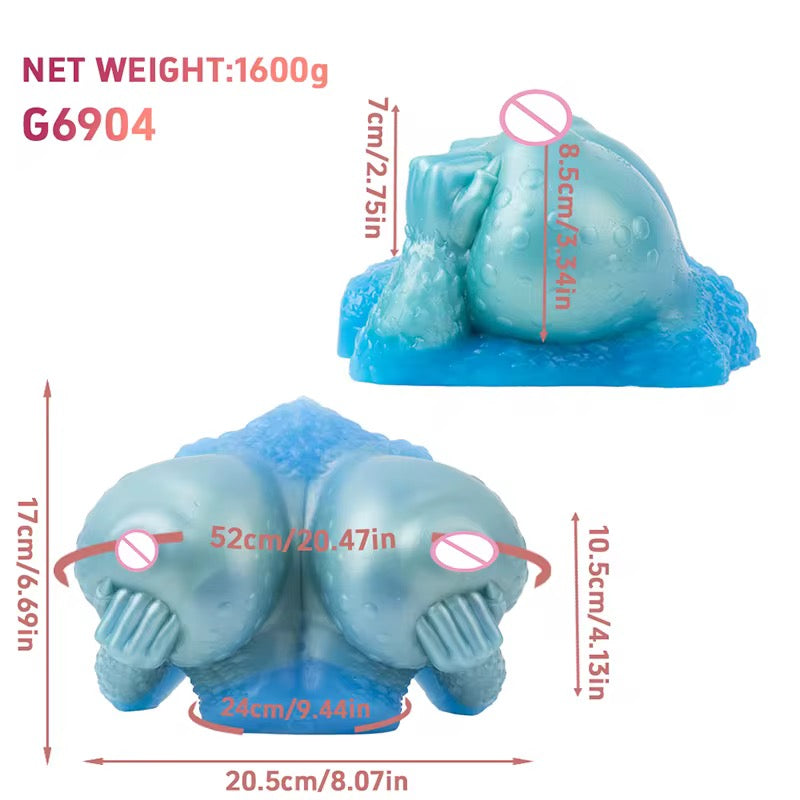 Furry Silicone Breast Male Masturbator