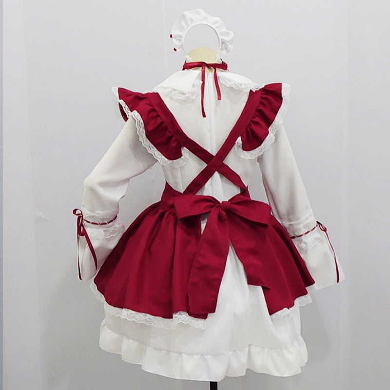 Blood Ruffle Requiem – Gothic Shrine Maid Cosplay Set (6-Piece Ritual Kit)