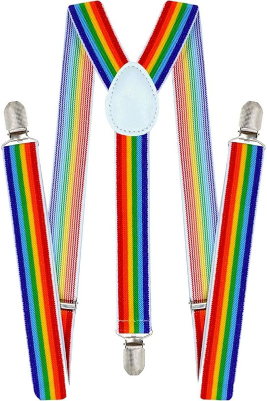 Rainbow Suspenders Costume Accessory