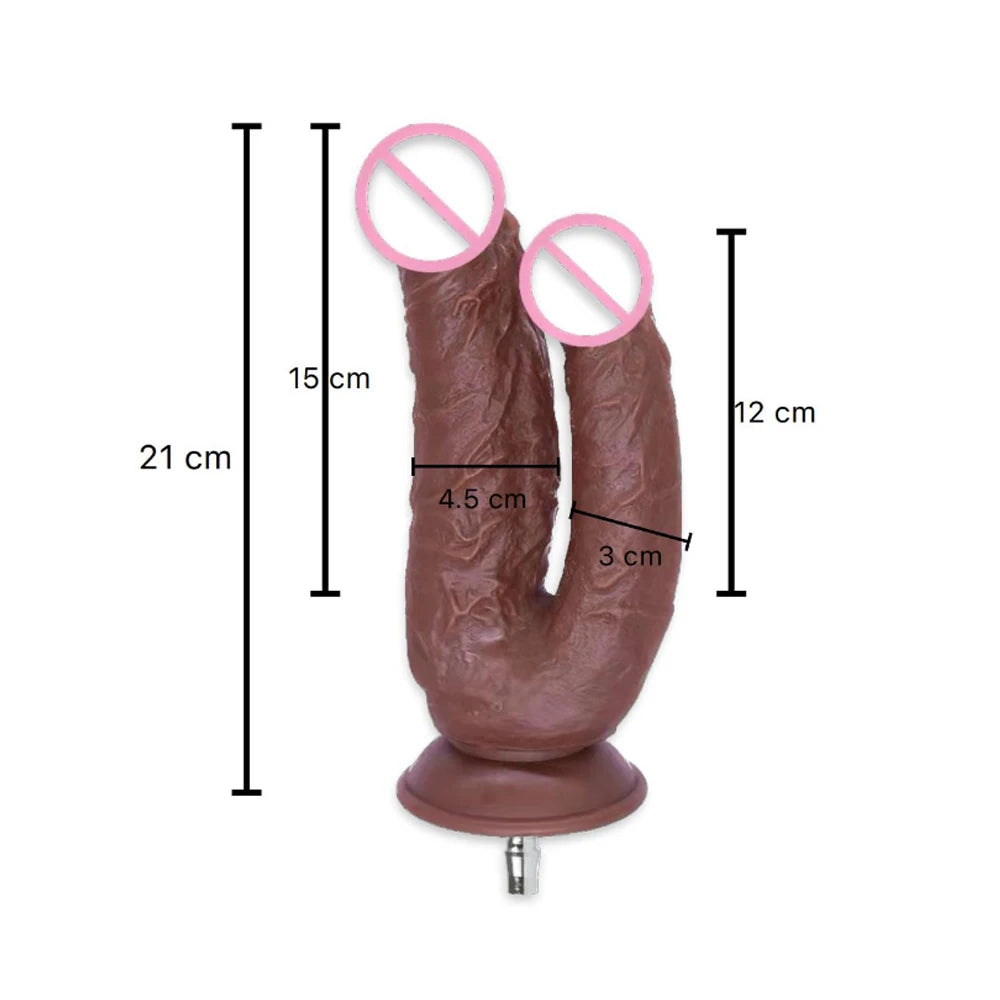 ROUGH BEAST Vac-u-lock Plug Double Dildos for Sex Machine Masturbation Machine Attachment for Women Sex Toy Strap on Two Dildo