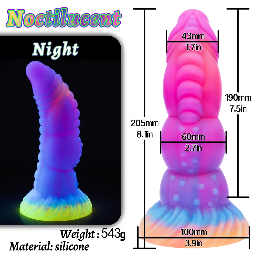ASHBURN 6.9 Threaded Monster Dildo
