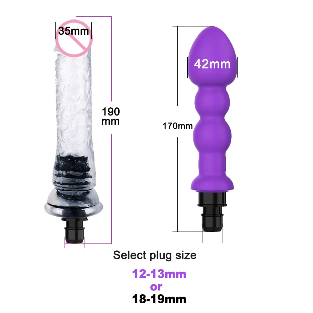Massage Gun Heads vibration dildo penis adult sex toys silicone head VIBRAT for Fascia gun percussion Vibrators for Female Man