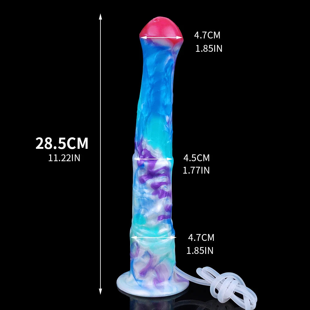 ASHBURN Color Club XL: Wild Stallion squirting Fantasy Plug – Silicone Suction Base