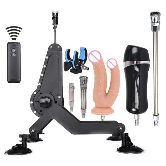 ROUGH BEAST Sex Machine for Women and Men with Dildo Accessories 72W Power Masturbation Machine Telescopic Sex Toys