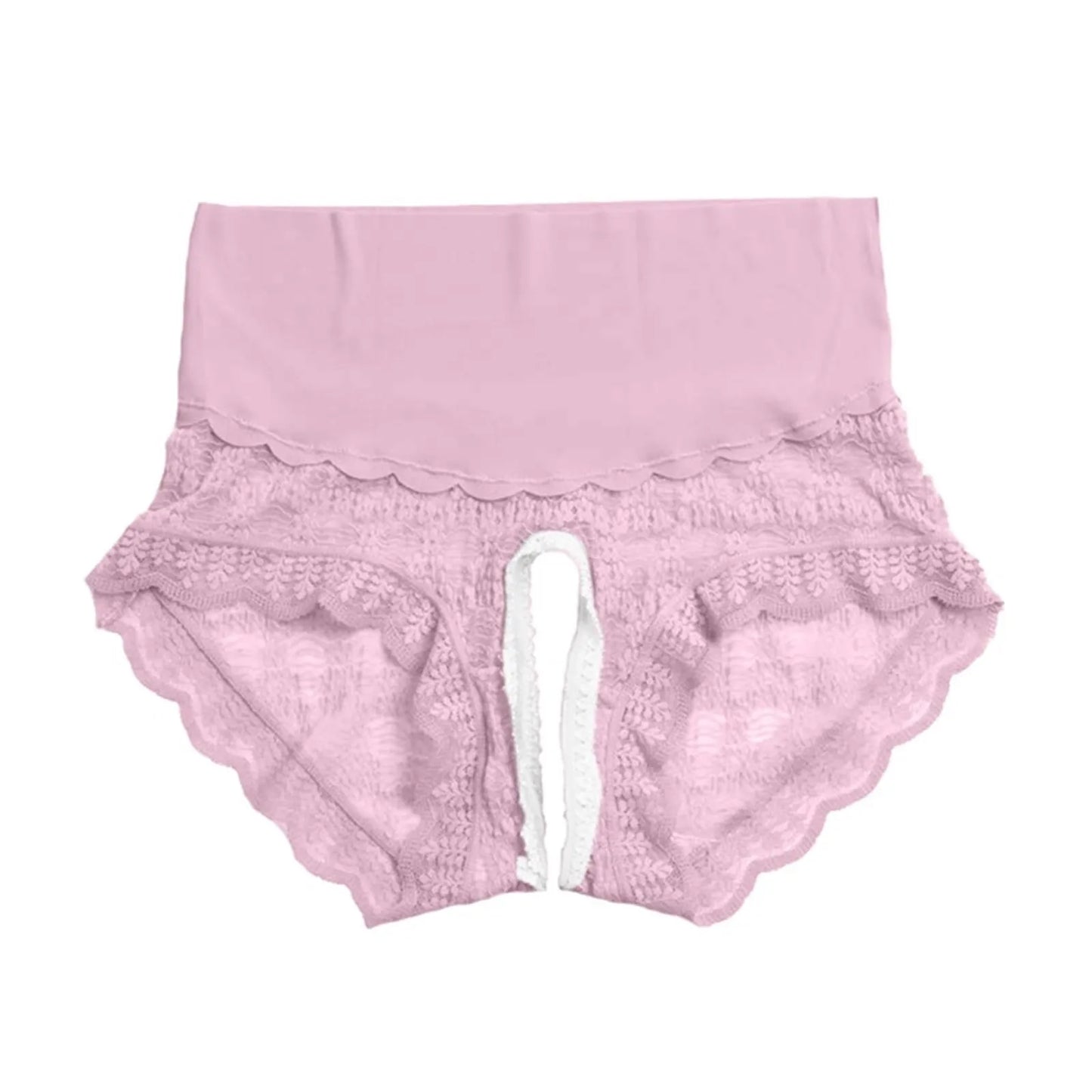 Mesh Thong Panties Sexy Floral Lace Panties High Waist Cloud Lace Open Crotch Panty Women S Underwear Cotton Bikini