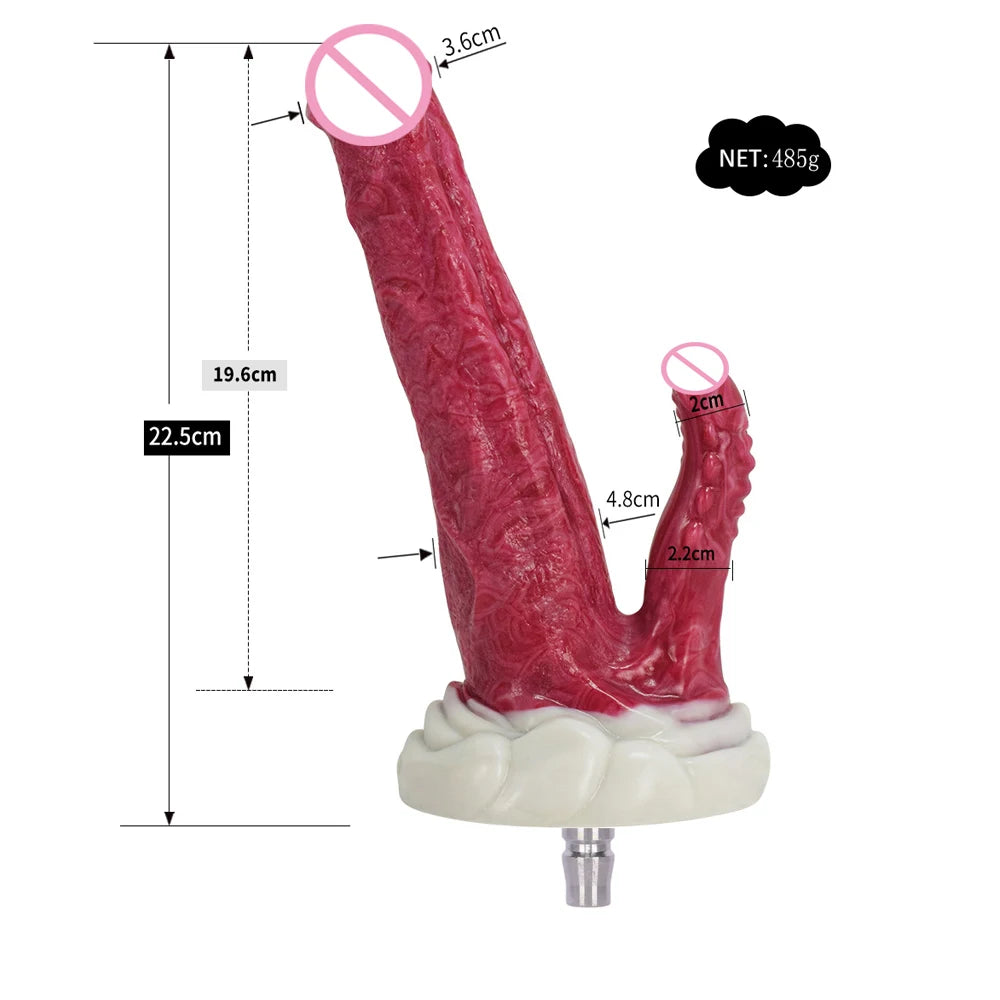 ROUGH BEAST Vac-U-Lock Sex Machine Dildo Attachment Silicone Anal Plug Simulation Erotic Sex Toys for Women and Men Masturbator