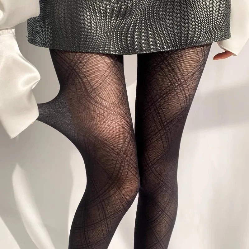 Letter Stockings Nightclub Party Accessories JK Sexy Diamonds Fishnet Tights Women Pantyhose Printed Designer Tights