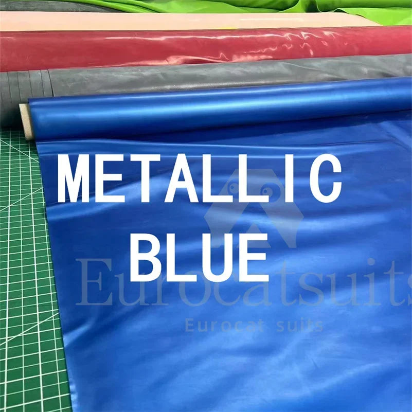 customized Sexy Latex Dress Zipper Back Short Sleeves Apron with Hearts Trims Rubber Uniform Bodycon Playsuit