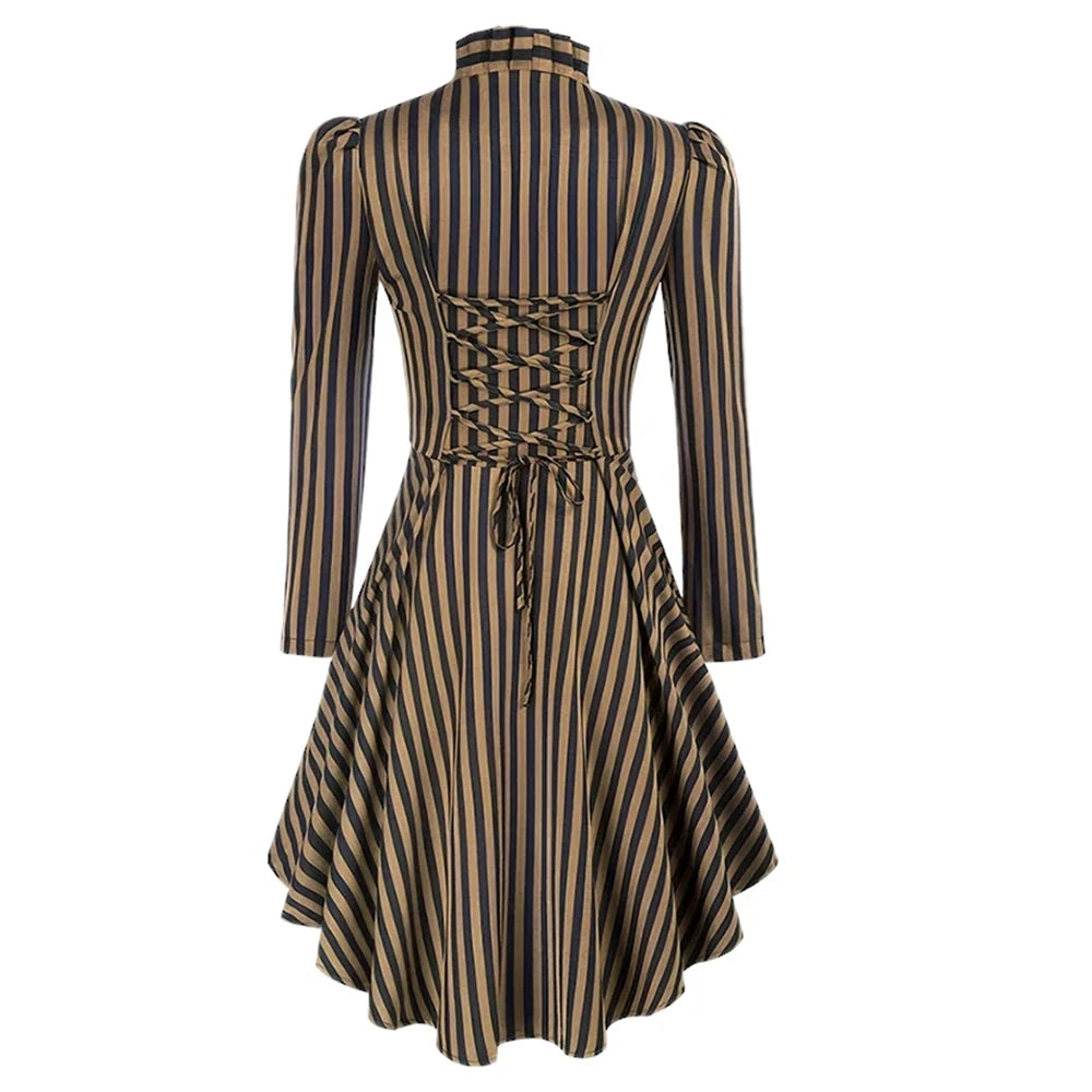 Cosplay Women Skirt Medieval Pirate Skirt Ruffled Waist Dresses Victorian Vintage Stage Performance Gril Role Playing Costumes