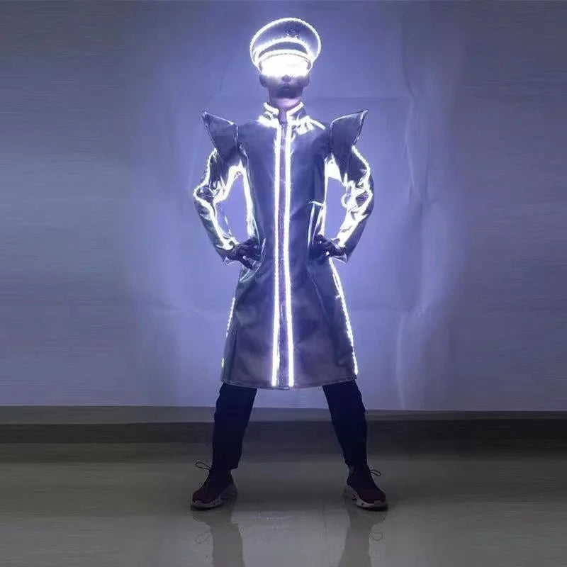 GOGO seven color cloak Bar LED luminescent clothing, wine clothing, night club venue KTV props