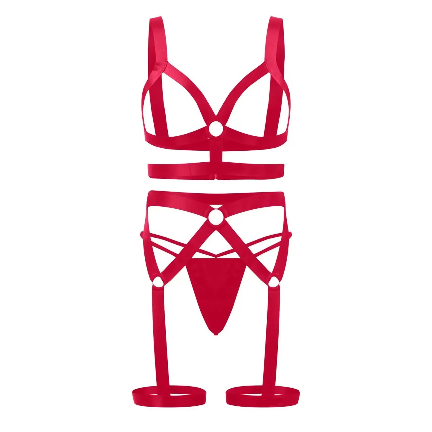 New Hollow Out Bodysuit Sexy Lingerie Woman Fancy Underwear Erotic Prisoner Roleplay Costume Porn BDSM Sex Set Punk Clothes