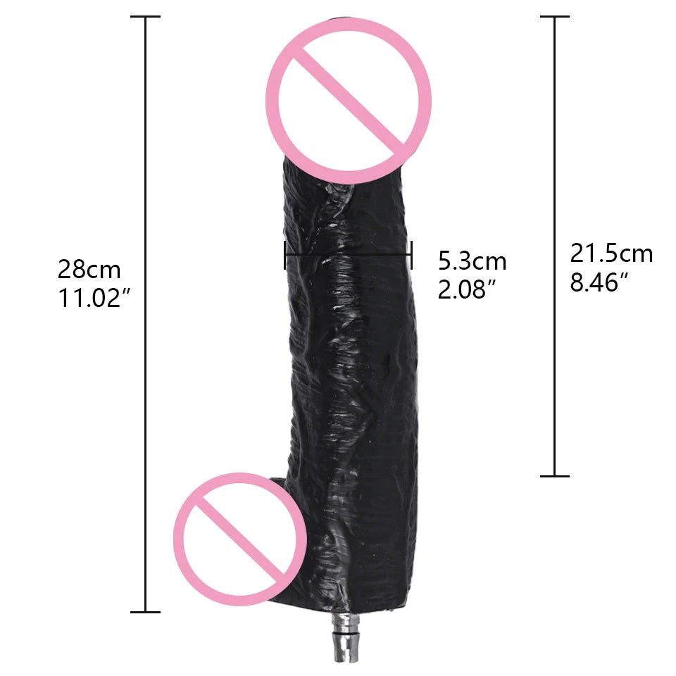 ROUGH BEAST Sex Machine Black Dildos Attachment for Vac-U-Lock Masturbation Machine Anal Plug Automatic Sex Toy Accessories
