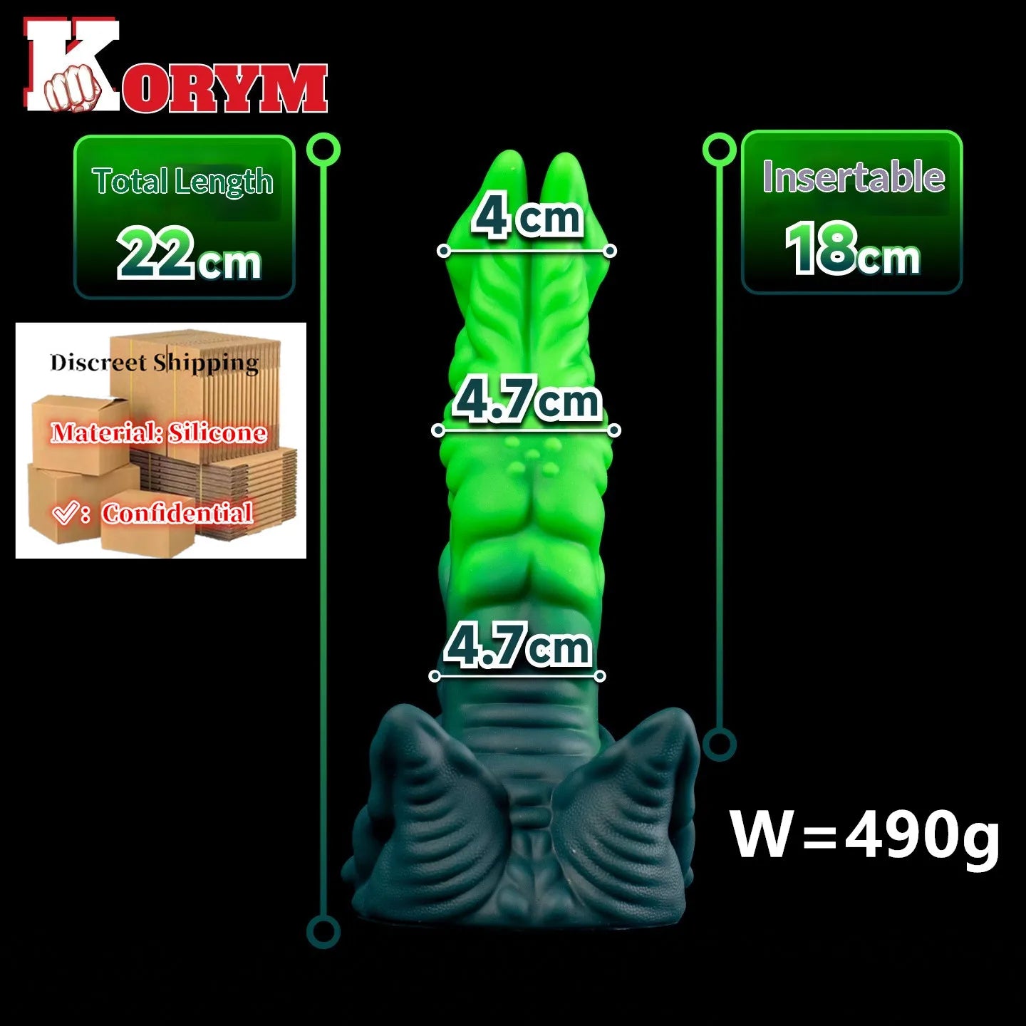 18 Huge Alien Tentacle Butt Plug Fantasy Anal Dildo Rear Stimulator Adult G-spot Sex Toys Waterproof Silicone Strong suction cup