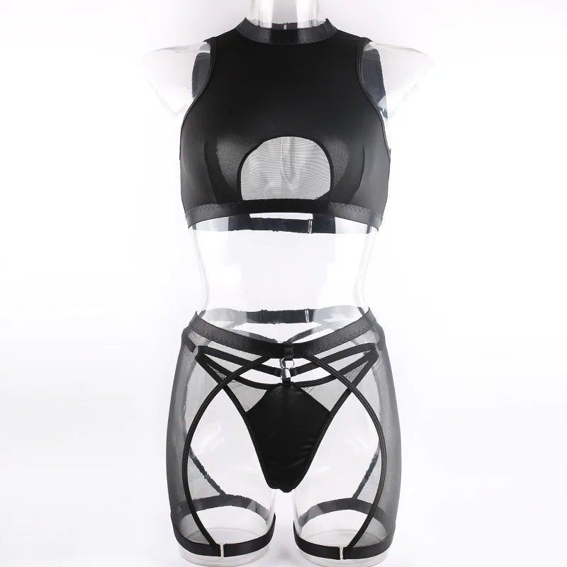 Sexy Female Lingerie Women Micro Underwear Wireless Underwear Stylish Perspective Solid Color Sexy Women's Bra Set New