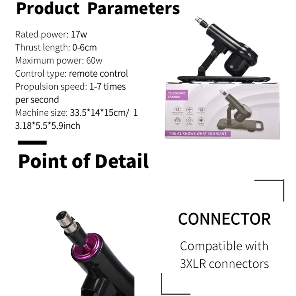ROUGH BEAST New Sex Machine with 3XLR Attachments Automatic Telescopic Wireless Masturbation Machine for Women and Men Sex Toys