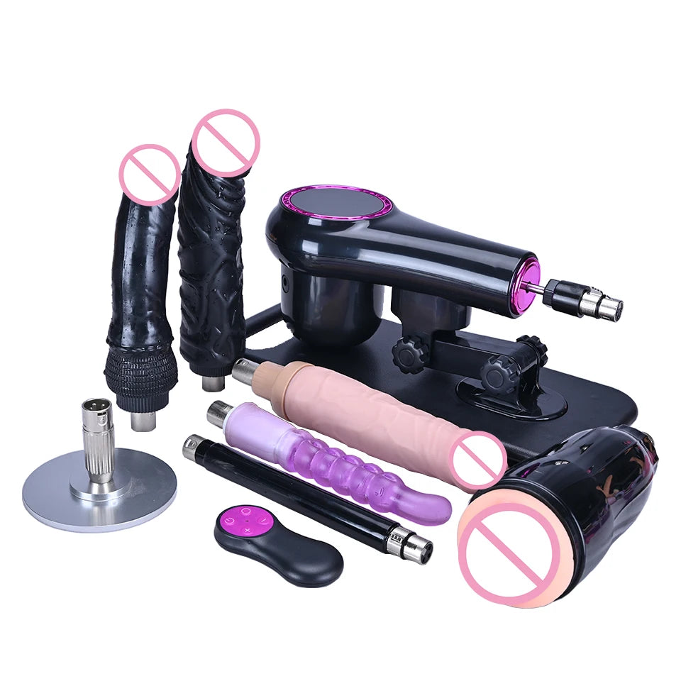 ROUGH BEAST New Sex Machine with 3XLR Attachment Wireless AutomaticMasturbation Machine for Women and Men Remote Control Sex Toy