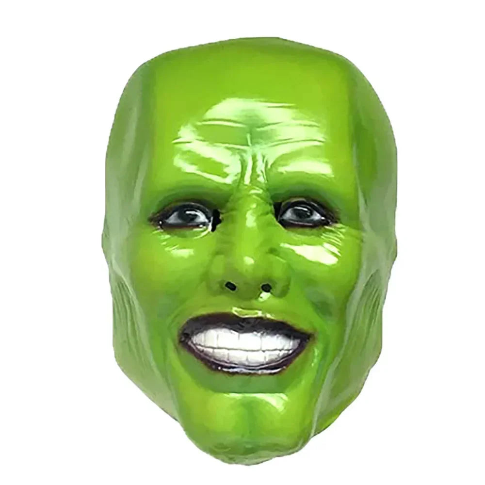 Movie The Mask Cosplay Costume Jim Carry Cosplay Yellow Uniform Carnival Party Suit Hat Green Mask Halloween Carnival Costume