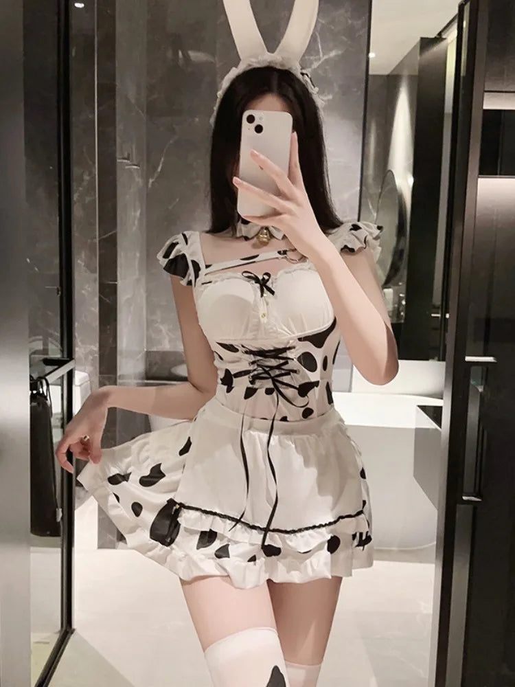 Nun Anime JK Cosplay Costumes Japanese Student Outfit Sister Uniform Crotchless Women Night Role Play Temptation Apparel