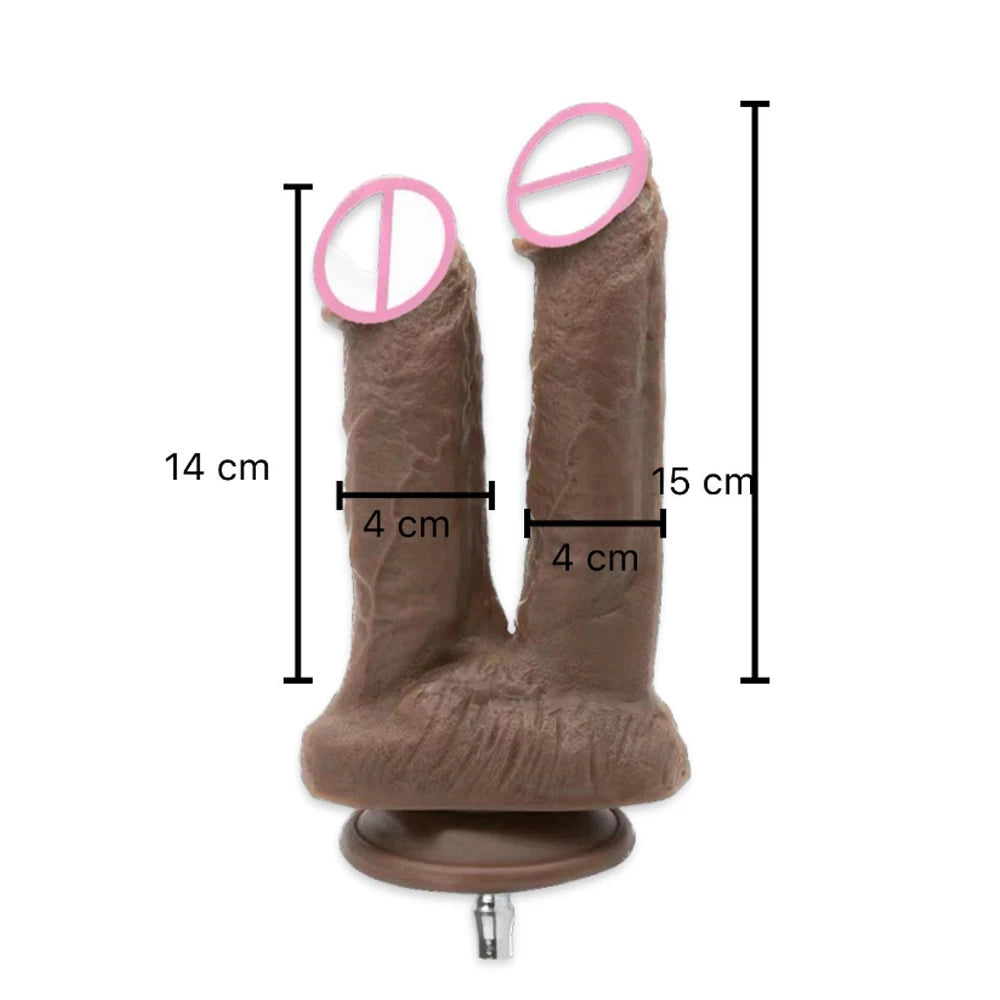 ROUGH BEAST Vac-u-lock Plug Double Dildos for Sex Machine Masturbation Machine Attachment for Women Sex Toy Strap on Two Dildo