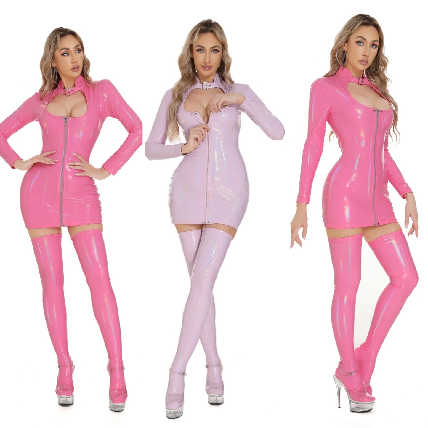 Combinaison Catsuit érotique fétiche en Latex PU brillant pour femmes, vêtements de club, look mouillé, Lingerie Teddy, Costume