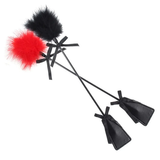 Feather Whip Leather BDSM Spanking Slave SM Master Conquer Temptation Couples Sex Toys Cosplay  Adult Flirting Games
