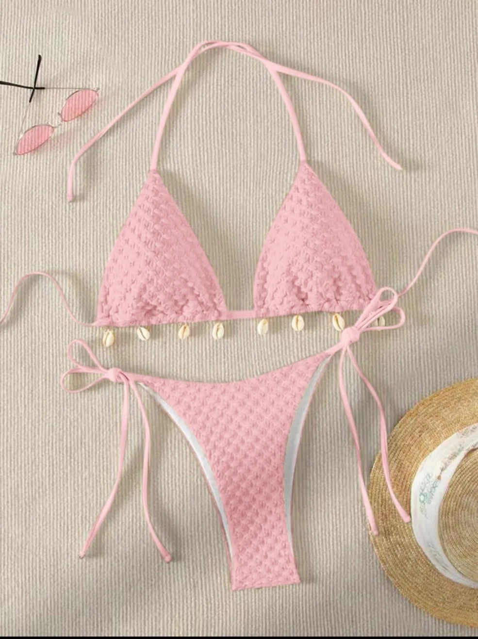 Melphieer NEW Shells Bikini Set Sexy Push Up Swimwear Women's Swimsuit Bathing Suits Swimming Suit For Women Maillot De Bain