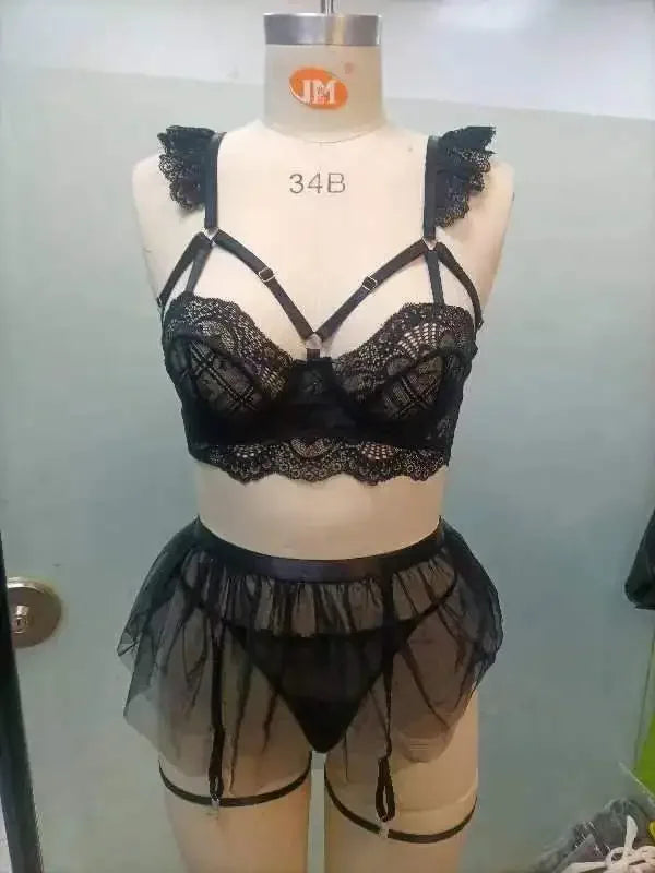 Toucheart Sexy Lingerie Set Woman Sexy Lingerie Women Sets Lace Bra and Panties Sets Lingeries Femme Transparent Underwear Bras