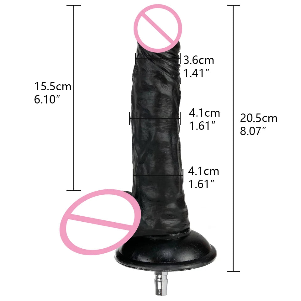 ROUGH BEAST Sex Machine Black Dildos Attachment for Vac-U-Lock Masturbation Machine Anal Plug Automatic Sex Toy Accessories