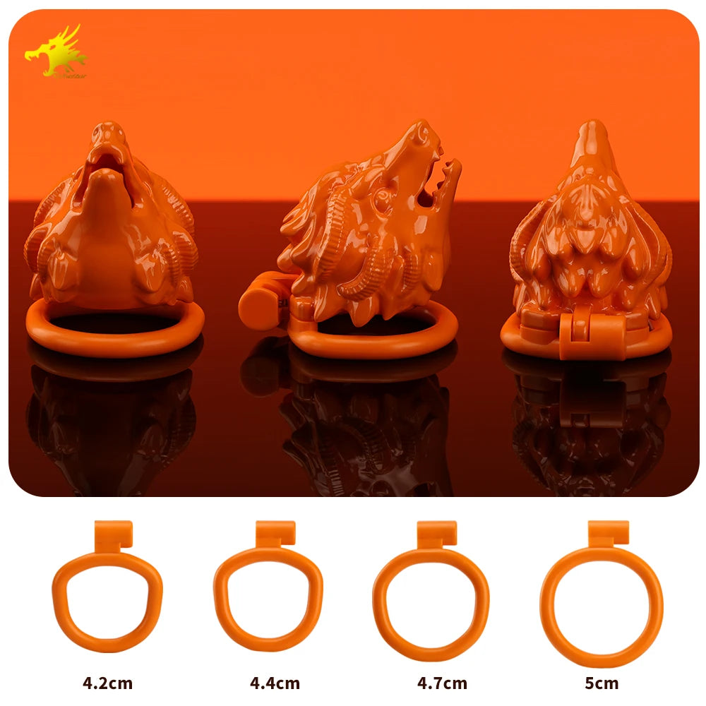 New ABS Chastity Cage Male Flat Cock Cage Penis Ring Slave Bondage SM Sissy Gay Penis Devices Adult Sexy Toys For Men