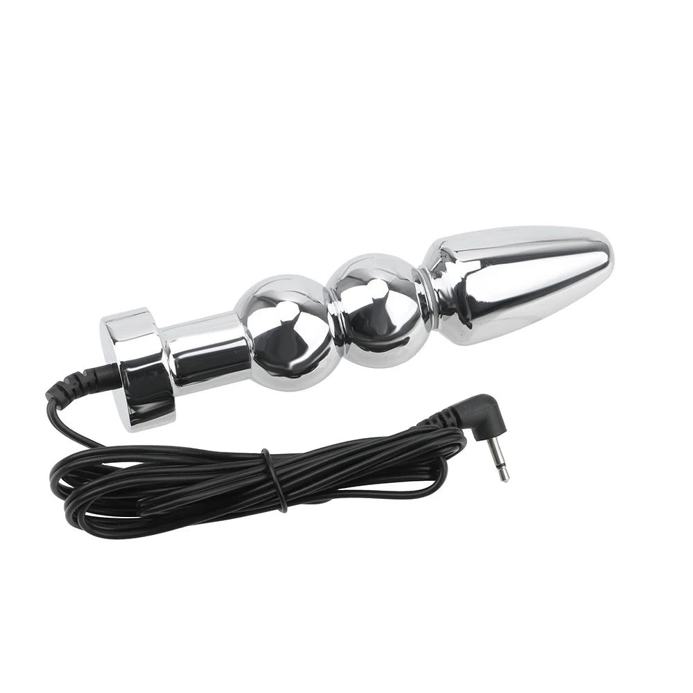 Electro Nipple Clamps Cockring,Electrostimulation Anal Butt Plug, Electric Shock Penis Ring/Plug Stimulation,E stim BDSM Sextoys