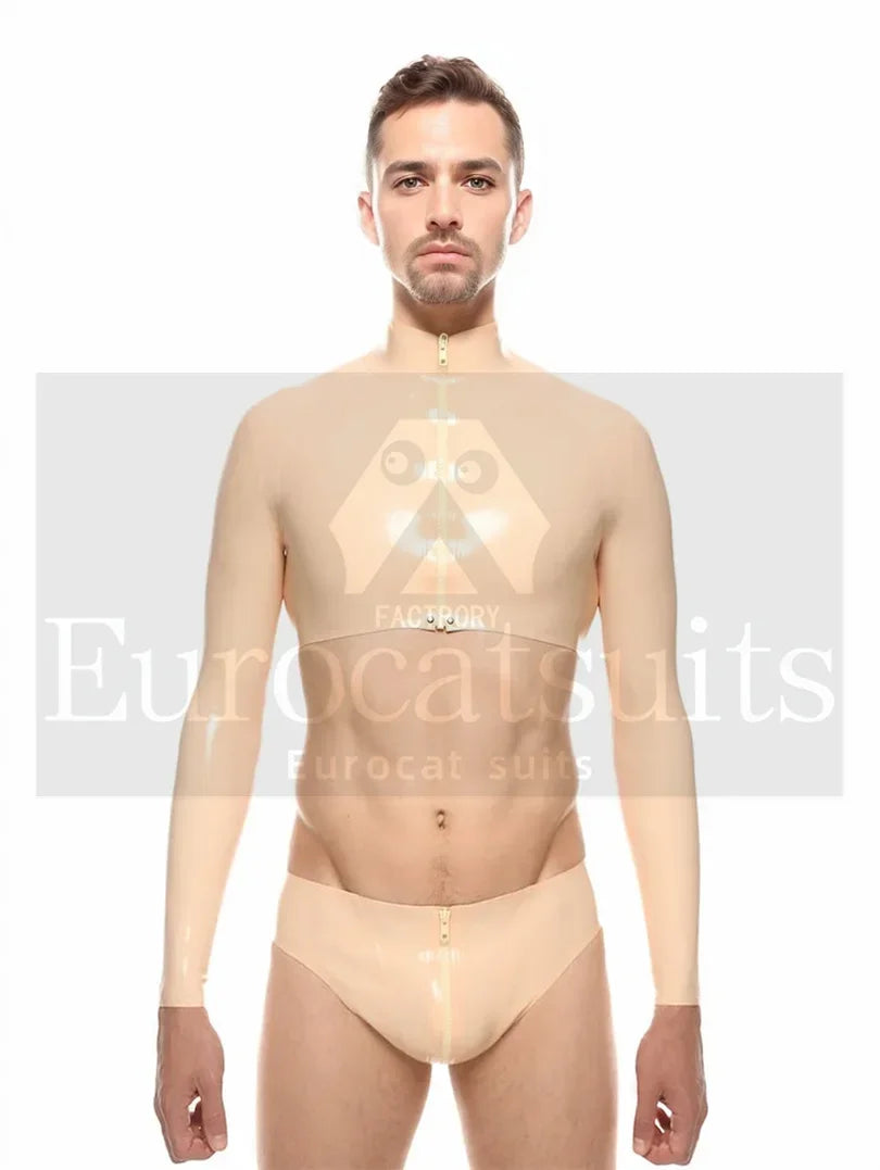 customizedLatex Gloves men smoky transparency socks Rubber Gloves Adult Unisex Seamless mask hood molding latex fetish