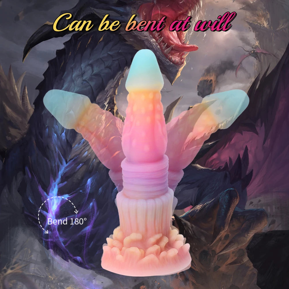 ASHBURN Nightglow Adult Sex Toys Soft Silicone Monsters Dragon