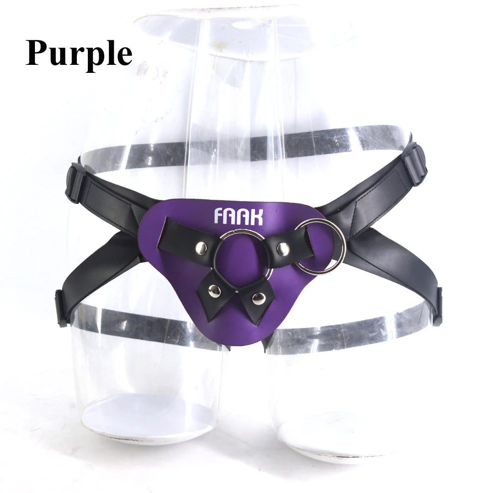 ASHBURN Harness Strap-ons Bottom Leather Strap on Dildo Adjustable Bondage Sex Toys For ASHBURN MONSTER TOYS