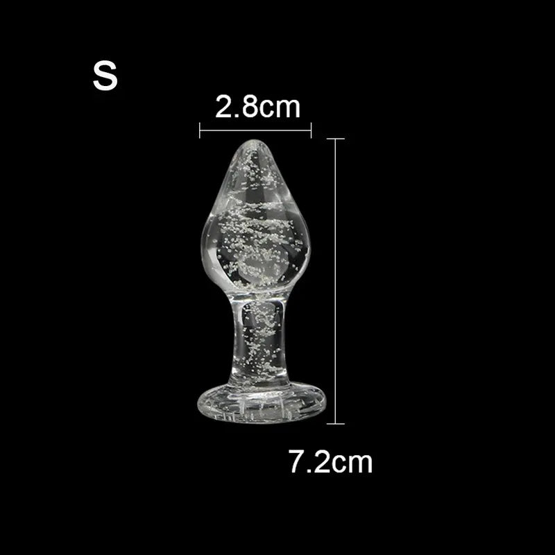 ASHBURN Luminous Glass PLUG for Adults Erotic Toys Crystal Jewelry