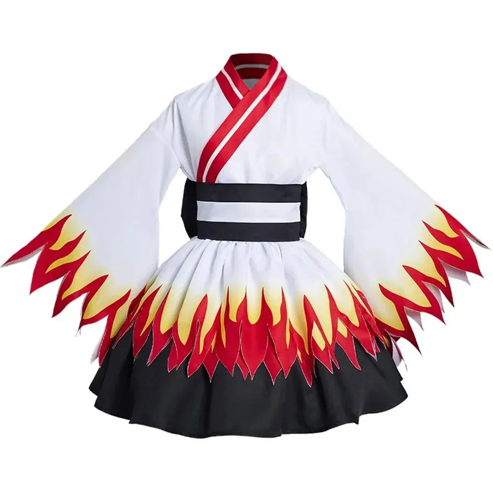 Demon Slayer Anime Inosuke Kamado Nezuko Cosplay Costume Kochou Shinobu Halloween Maid Dress Outfit For Women