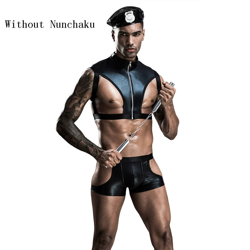 Multiple Sexy Men Navy Sailor Suit Cop Doctor Prisoner Costume Erotic Temptation Playsuit Cosplay Party Fancy Dress