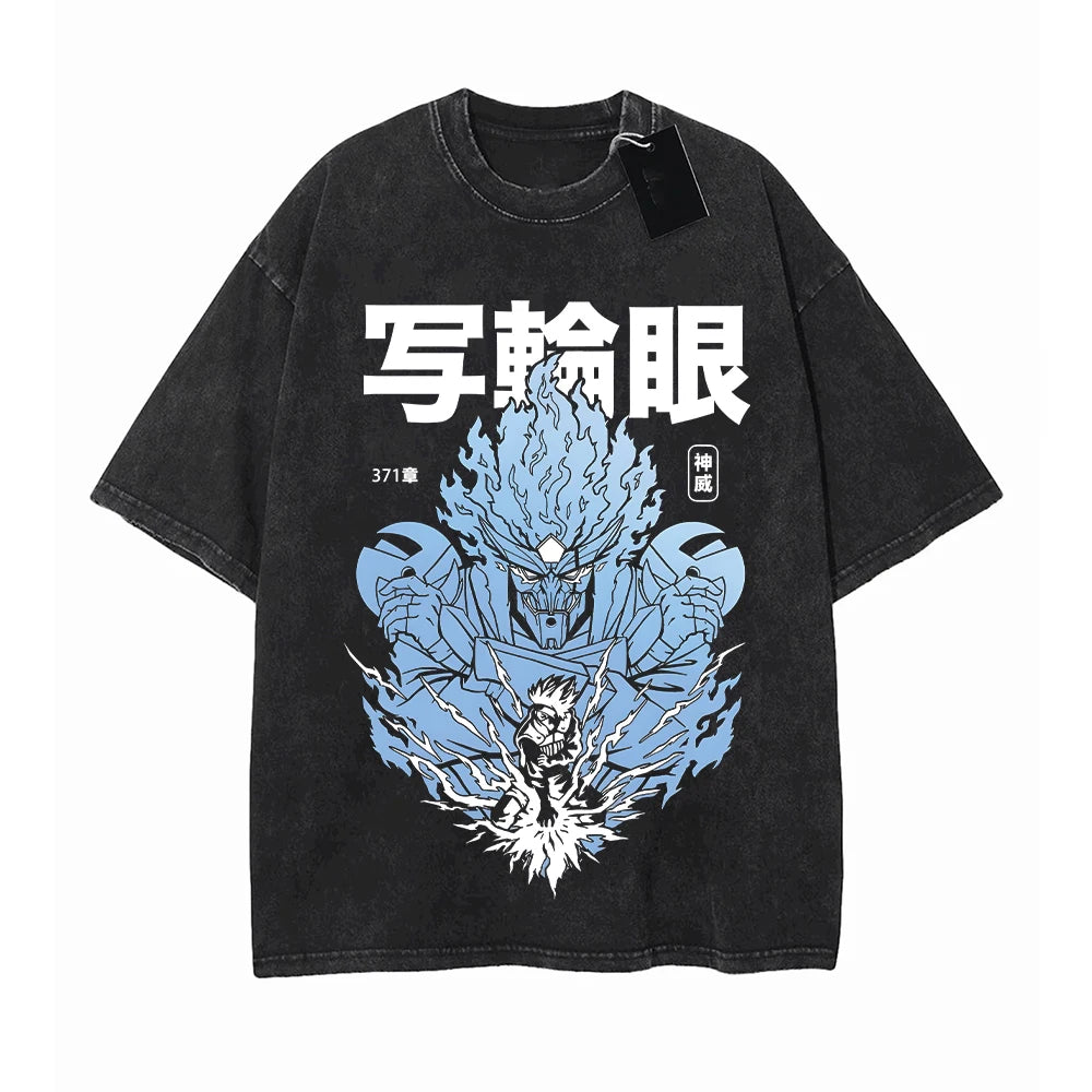 Men's Anime Tshirts 100% Cotton Gothic Harajuku Tshirt for Men Women Summer Casual Tops High Quality Tees Fashion Streetwear
