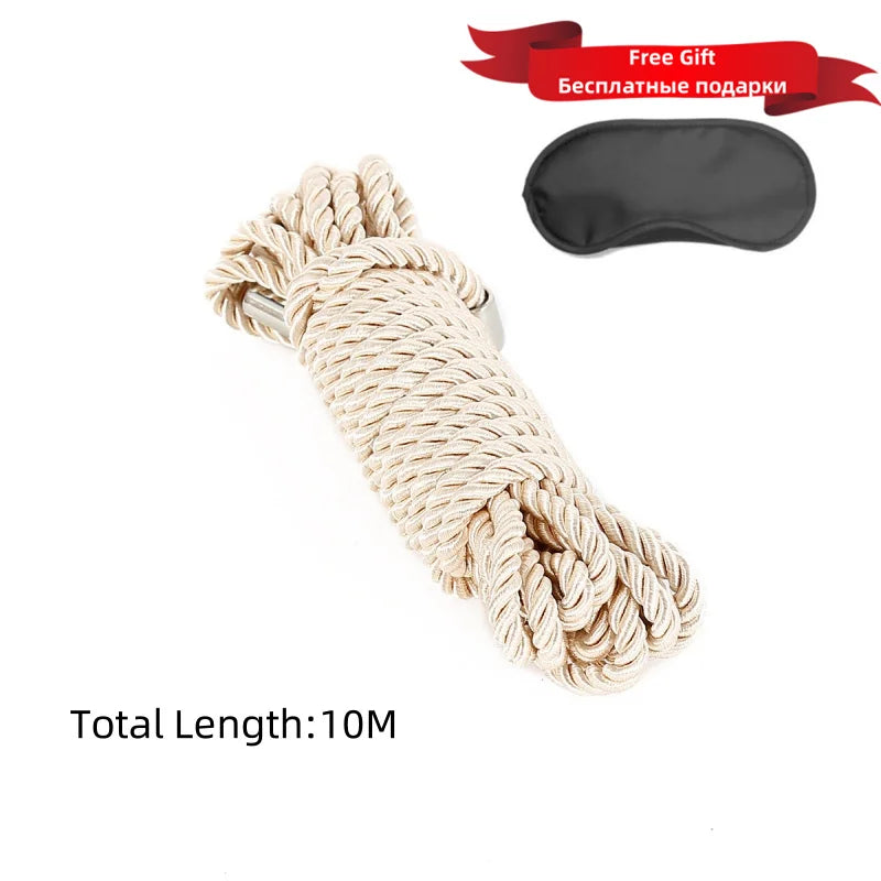 ASHBURNS Exotic Shibari Accessories of Handcuffs Bondage Soft Rope for Men Women Fetish Slave Role Play Binder Restraint Touch Tie Up Fun