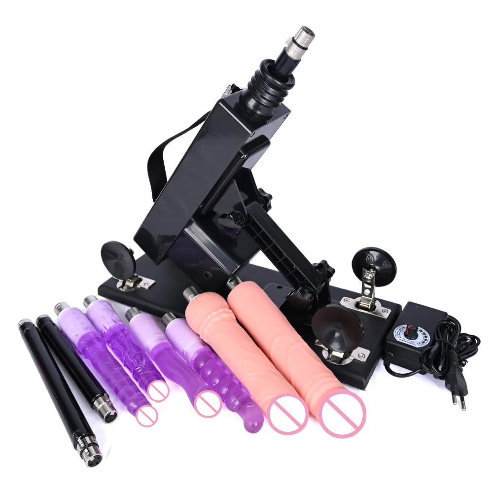 ASHBURN 3XLR Connector Sex Machine for Women and Men with Dildo Attachment Automatic Masturbation Machine Sex Toys Products