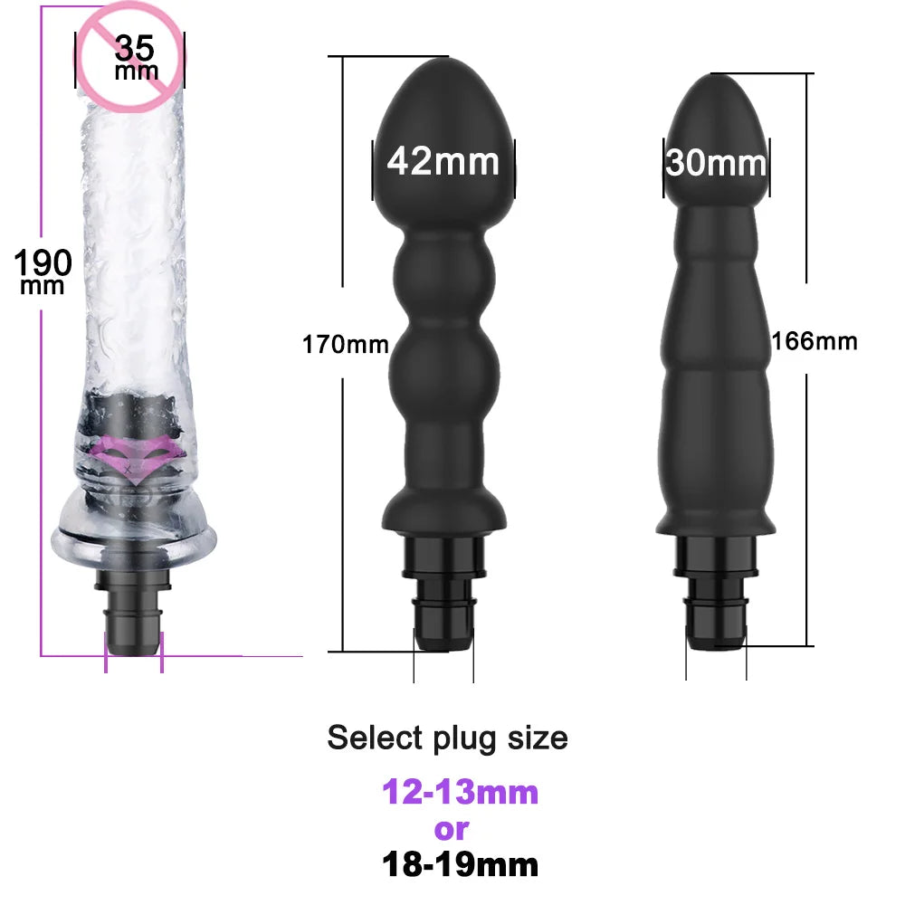 Massage Gun Heads vibration dildo penis adult sex toys silicone head VIBRAT for Fascia gun percussion Vibrators for Female Man
