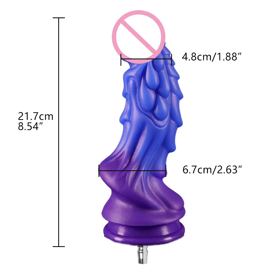 ROUGH BEAST Silicone Dildo Attachment for Vac-U-Lock Sex Machine Anal Plug Accessories Masturbation Machine Automatic Sex Toys
