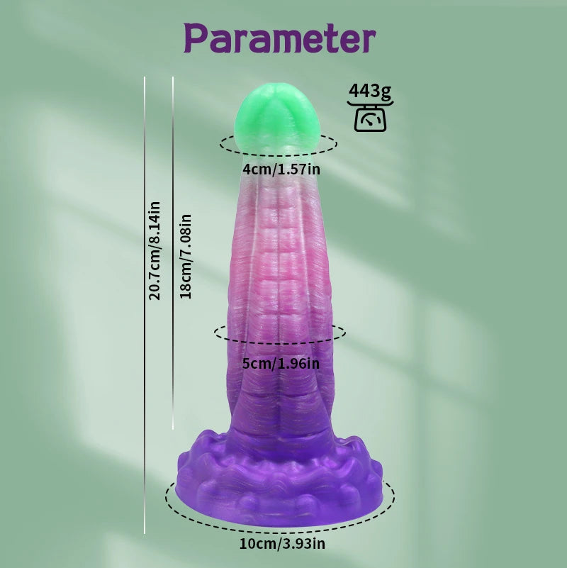 Monster Cobra Dildo Snake Shape Butt Plug Big Alien Penis with Powerful Suction Cup for Woman Vagina Massage for Anal Sex Toys