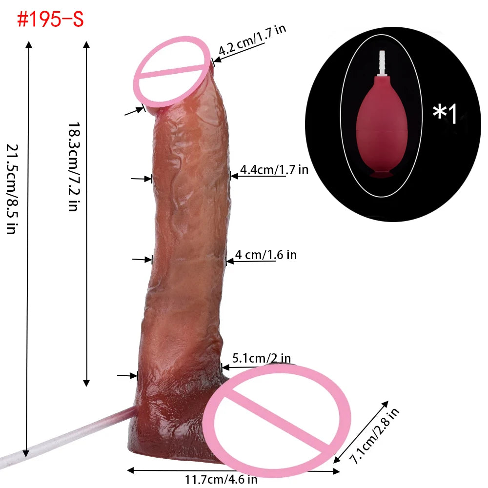 ASHBURN BLOODLINE RITE – Suction Squirting Dildo with Foreskin Detail