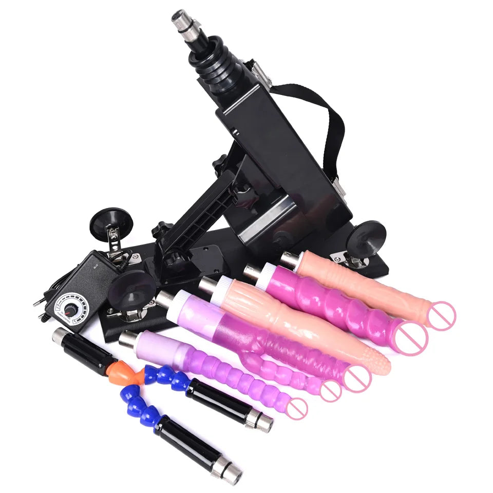 ASHBURN 3XLR Connector Sex Machine for Women and Men with Dildo Attachment Automatic Masturbation Machine Sex Toys Products