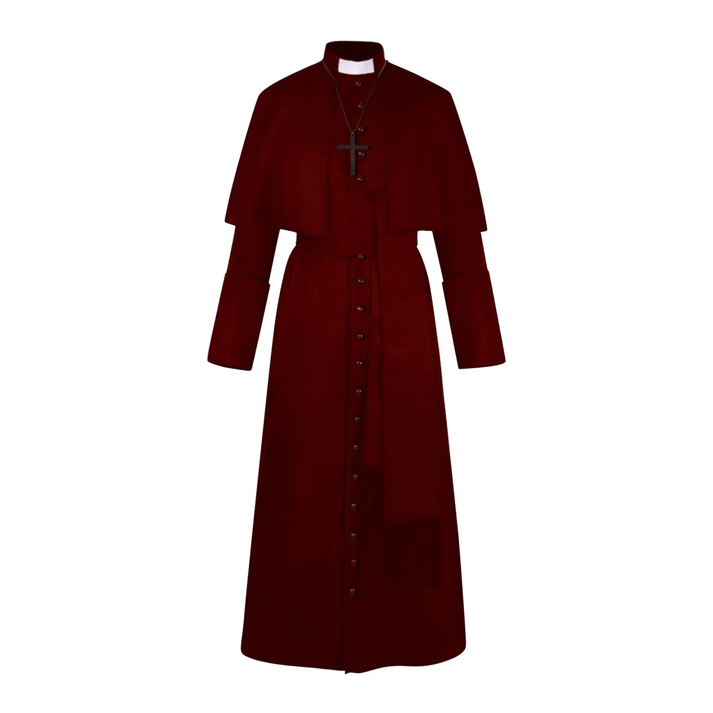 Medieval Priest Cosplay Costumes Long sleeve Monk Robe Witch Christ Cosplay Carnival Halloween Costumes for Women Adult 2024