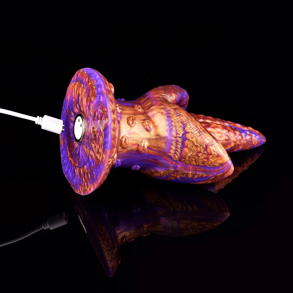 ASHBURN Silicone Vibrating anal Dilators With Sucker Remote Control Tongue Vibrators Clitoral G-spot Stimulate Sex Toys Masturbator